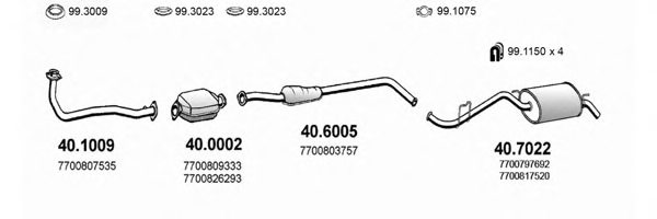 ASSO ART2087 Exhaust System